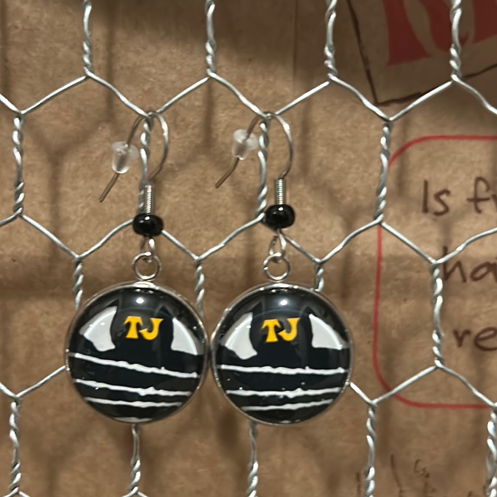 Trader Joe’s earrings 18mm cat eyes whiskers